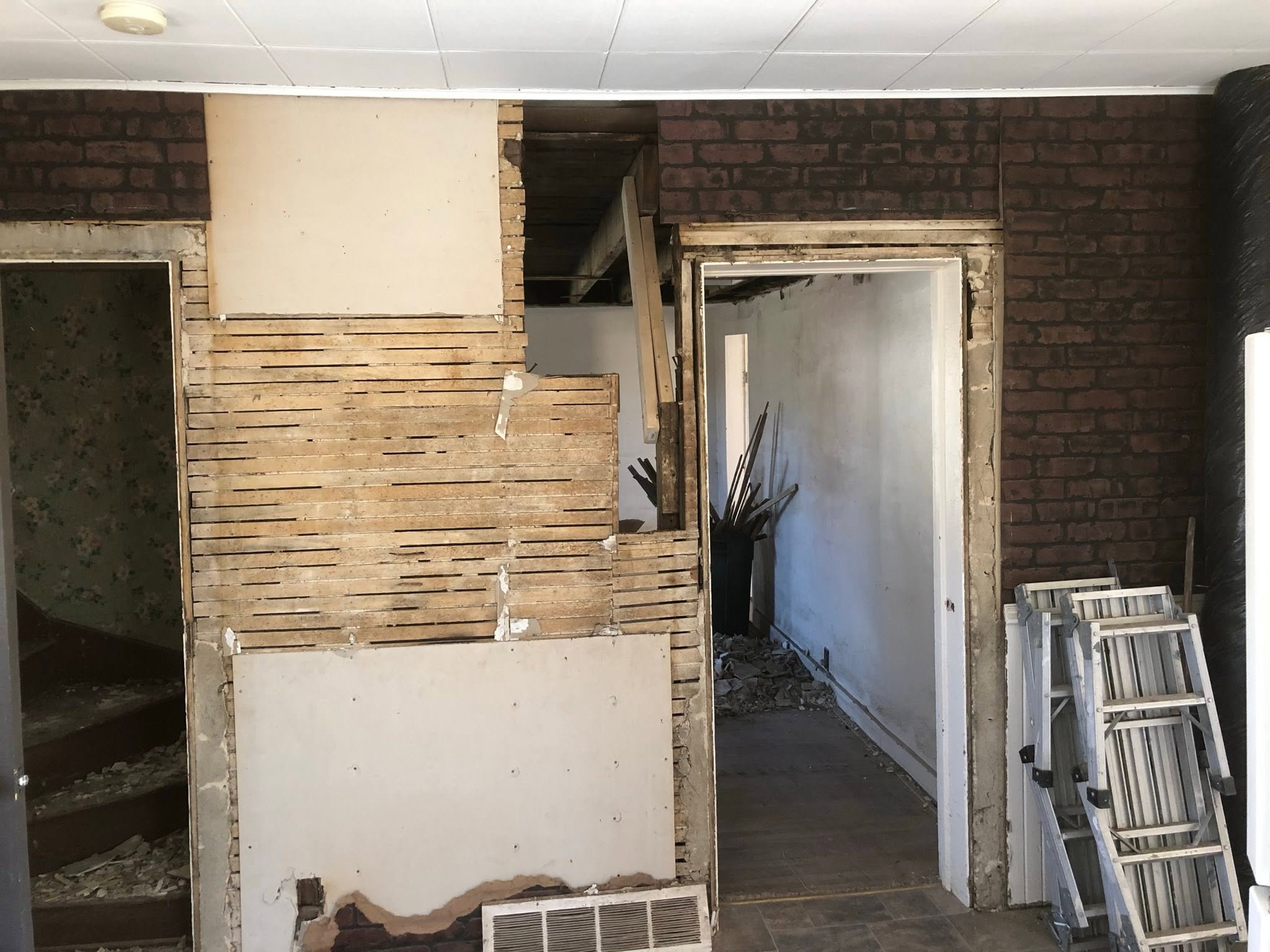 Basement Demolition and Rough Framing Stage