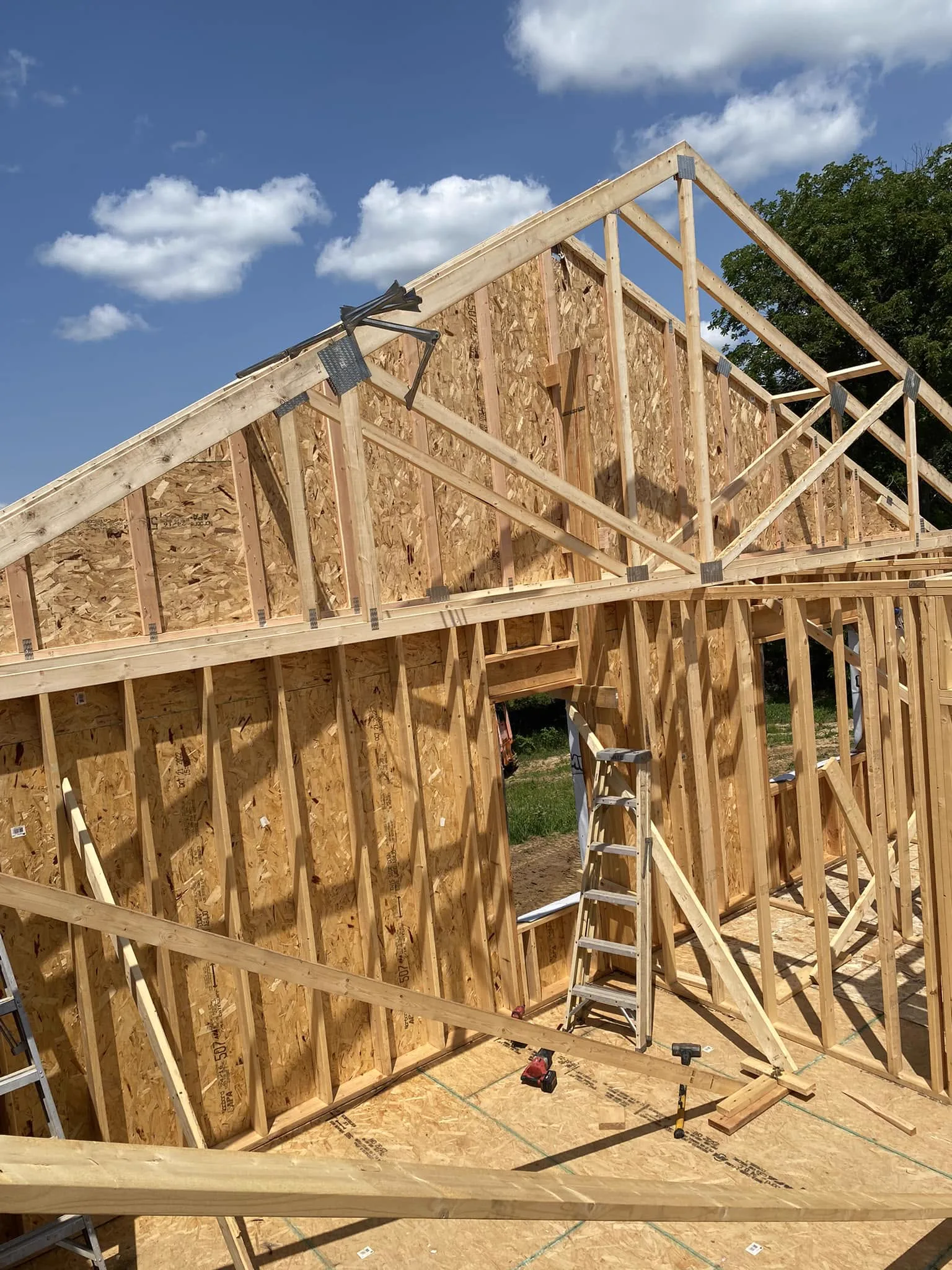 Construction Framing Addition
